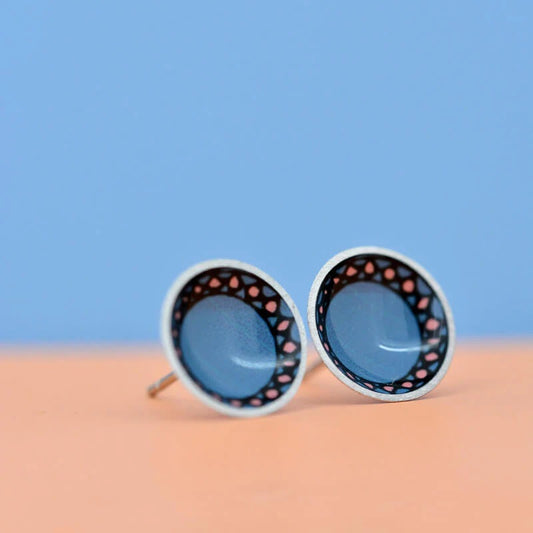 Facets - Circle Stud Earrings