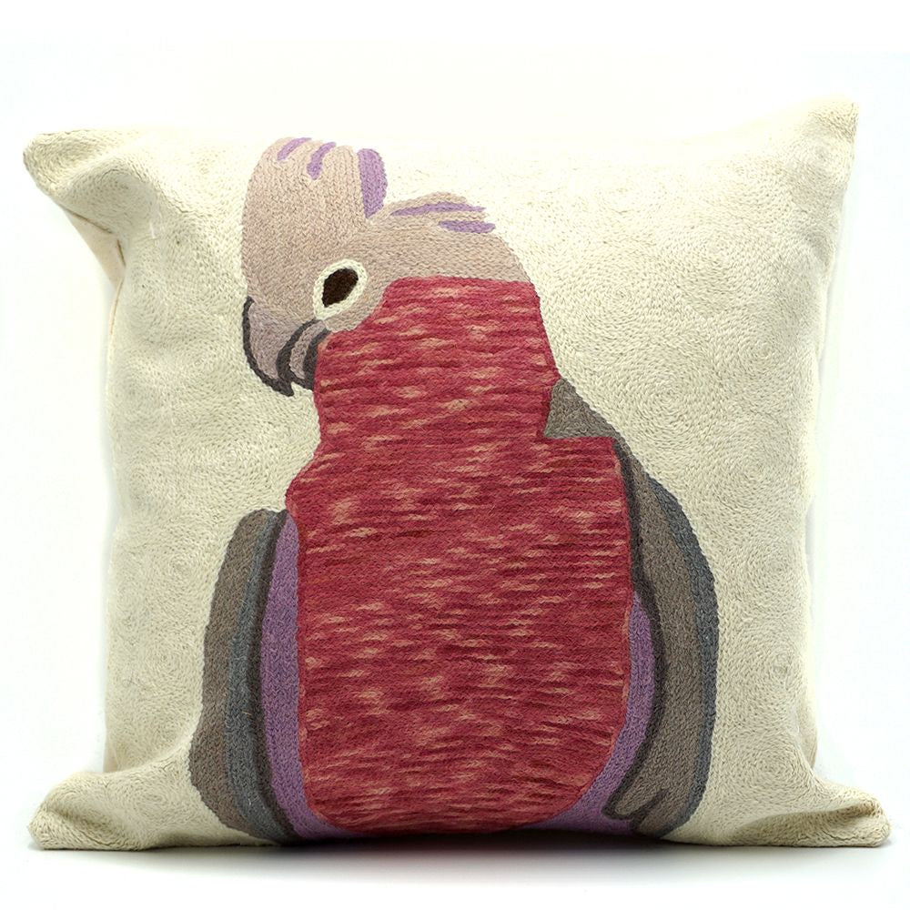 Chainstitch Cushion Cover - Galah