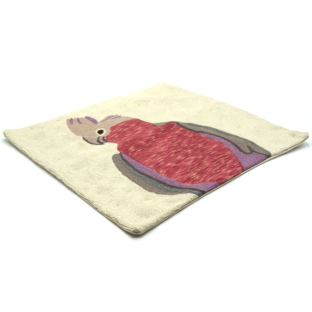 Chainstitch Cushion Cover - Galah