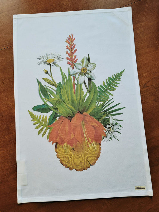 Guruhuahua 'For the love of Botany #1' 100% Organic Cotton Tea Towel