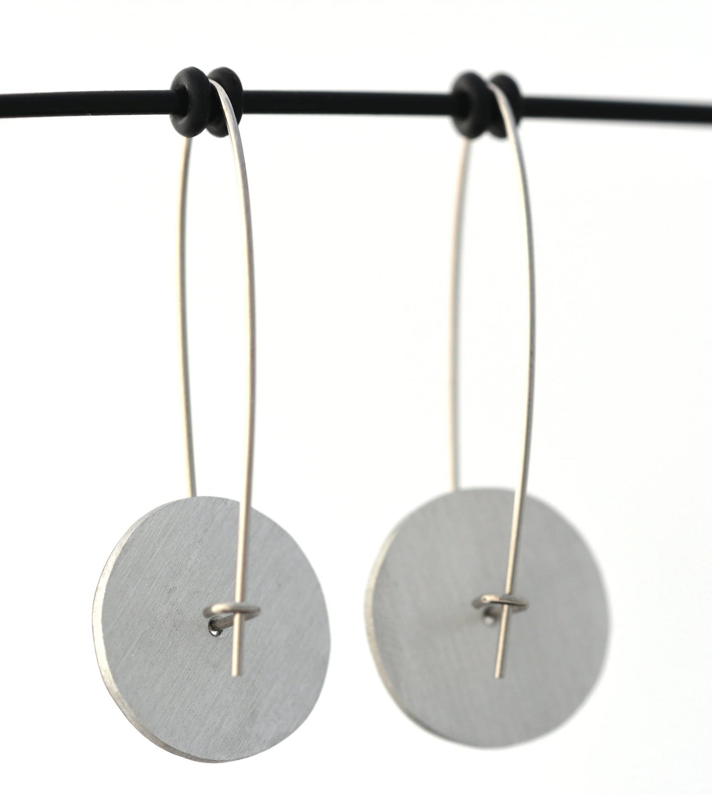 Geraldton Wax Flowers - Circle Drop Hook Earrings