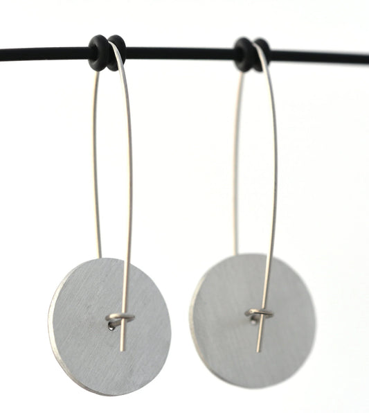 Geraldton Wax Flowers - Circle Drop Hook Earrings