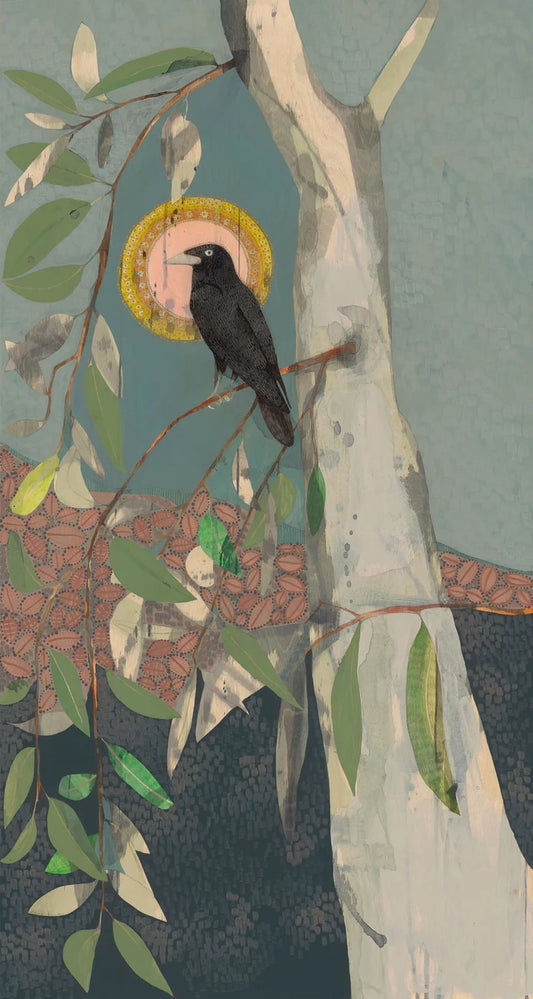 He Finds the Words on the Wind - Little Raven & Gum - Limited Edition Print by Dana Kinter