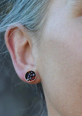 Monarch - Hidden Gems - Circle Stud Earrings