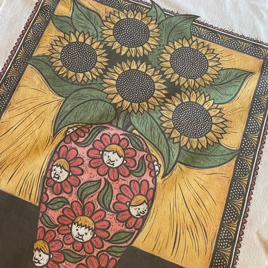 Sunflowers Tea Towel