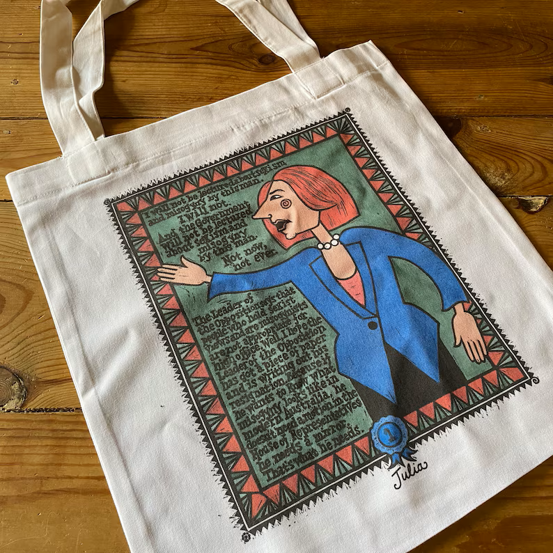 SA Icons Tote Bag by Sally Heinrich (Julia Gillard)