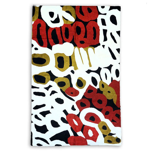 Chainstitch Wool Rug/Tapestry - Medium - Anmanari Brown