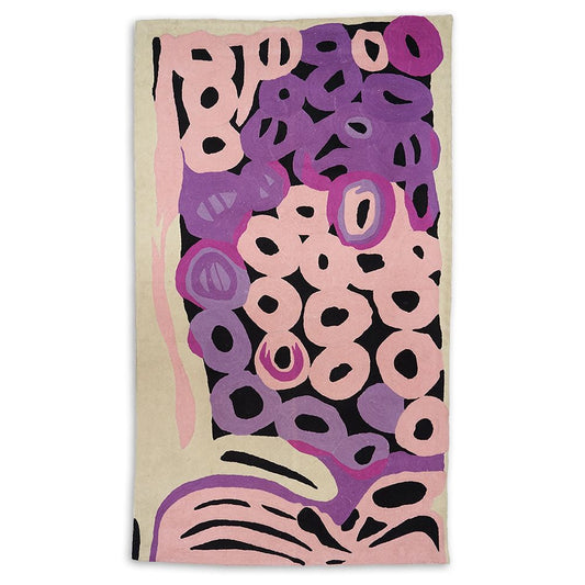 Chainstitch Wool Rug/Tapestry - Medium - Anmanari Brown (2)