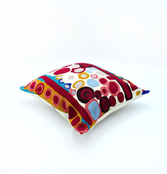 Chainstitch Cushion Cover - Anmanari Brown (3)