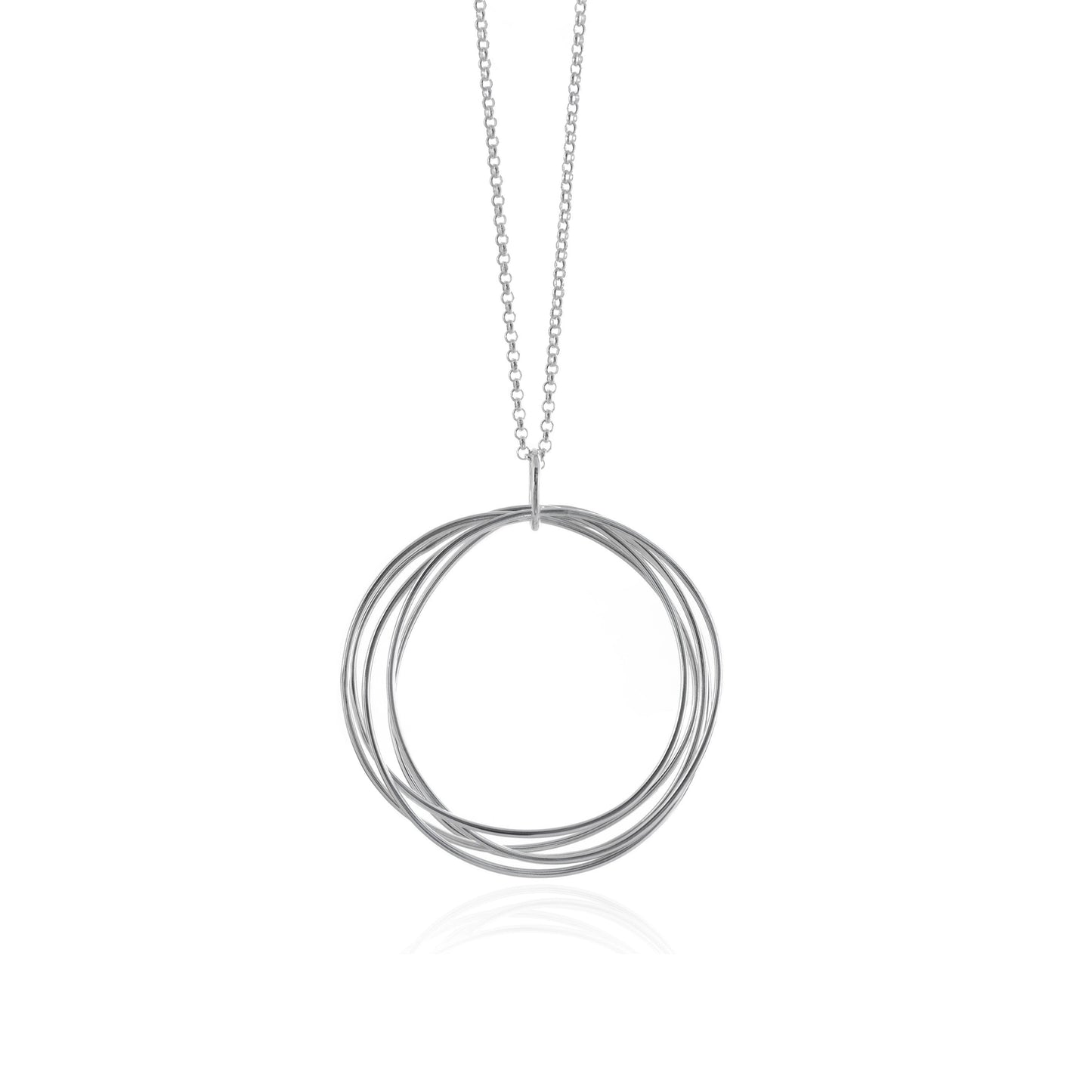 Continuous Circle Pendant on Chain - Large