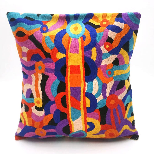 Chainstitch Cushion Cover - Nora Nyutjanka Davidson