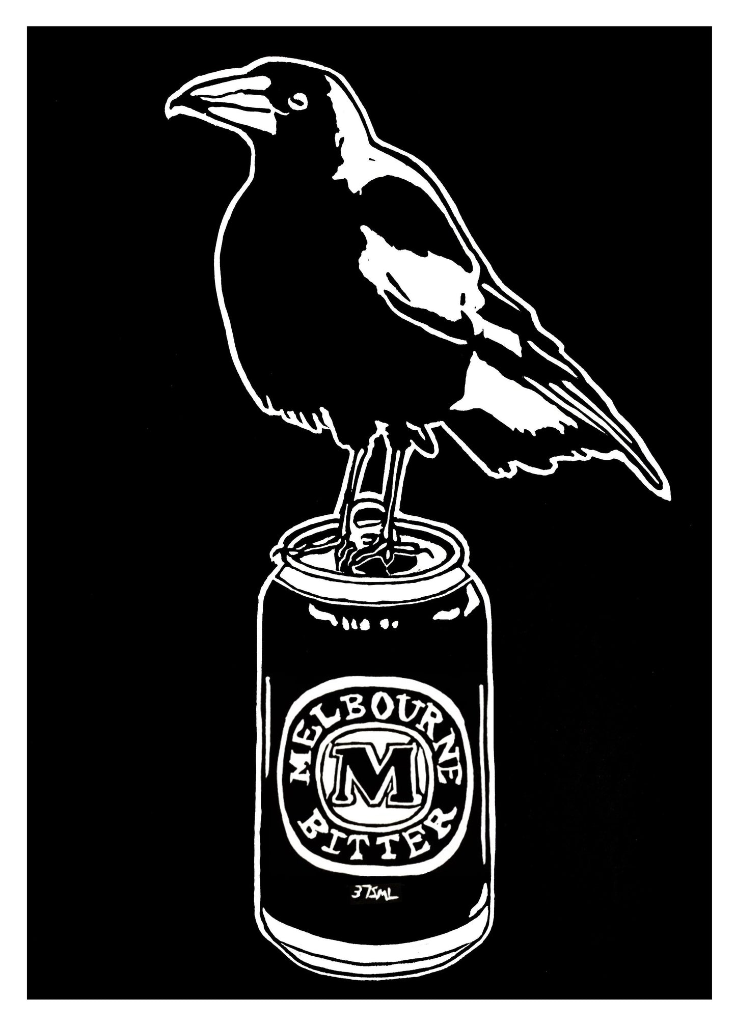 Thirsty Bird Print - Magpie & Melbourne Bitter
