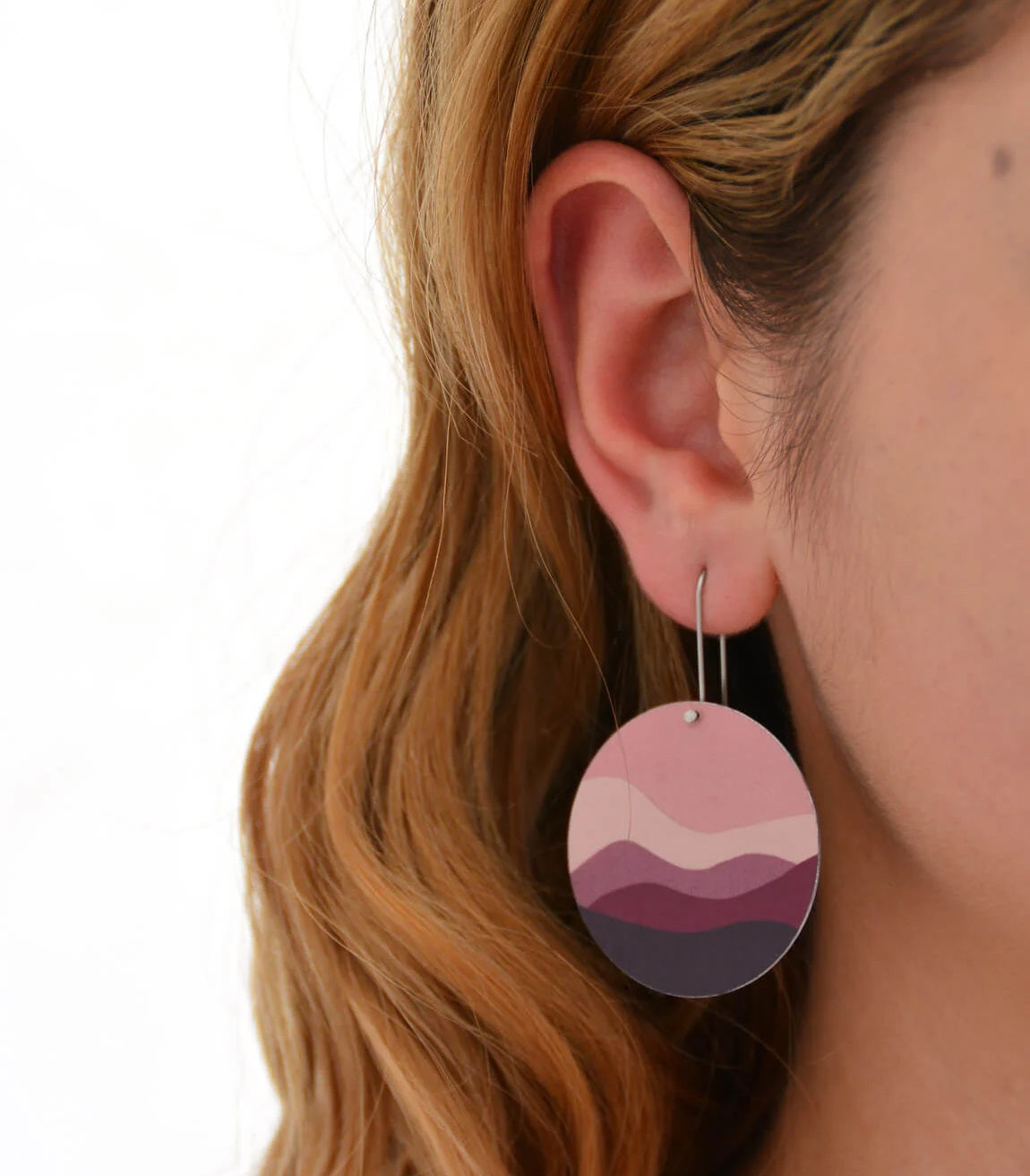 The Night Comes Down - Circle Shepherds Hook Earrings