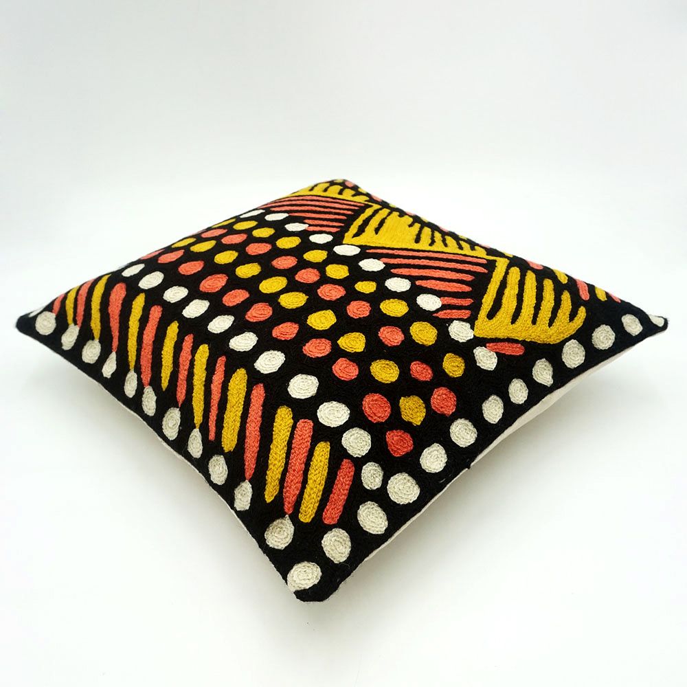 Chainstitch Cushion Cover - Carol Puruntatmeri