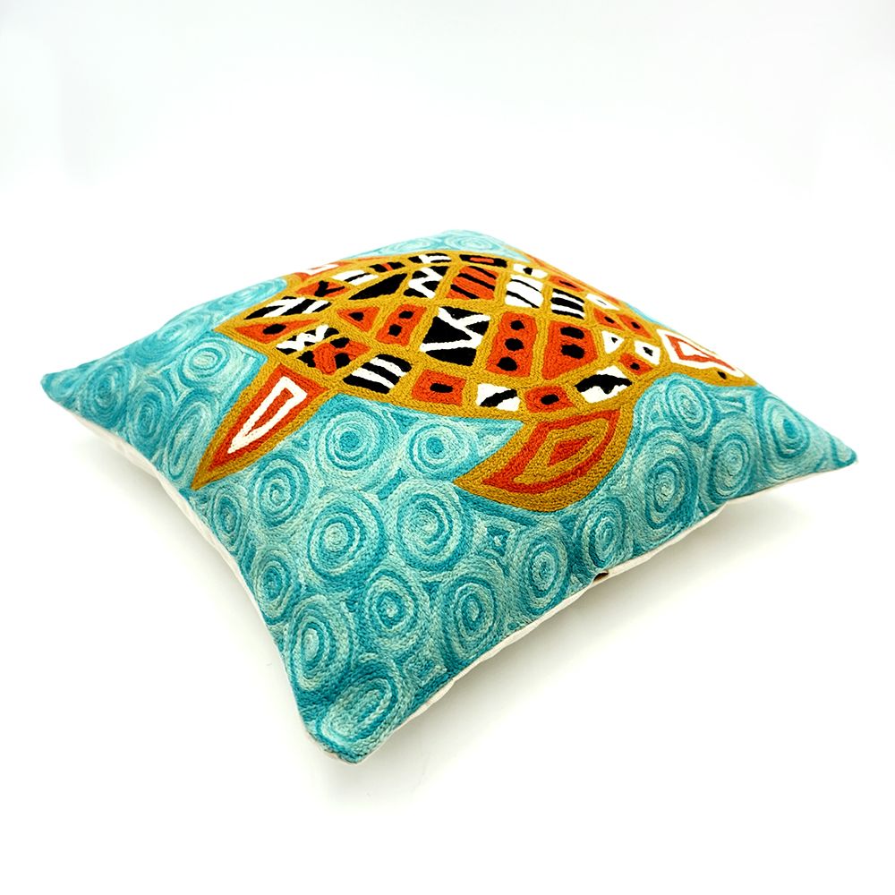 Chainstitch Cushion Cover - Helen Puruntatameri