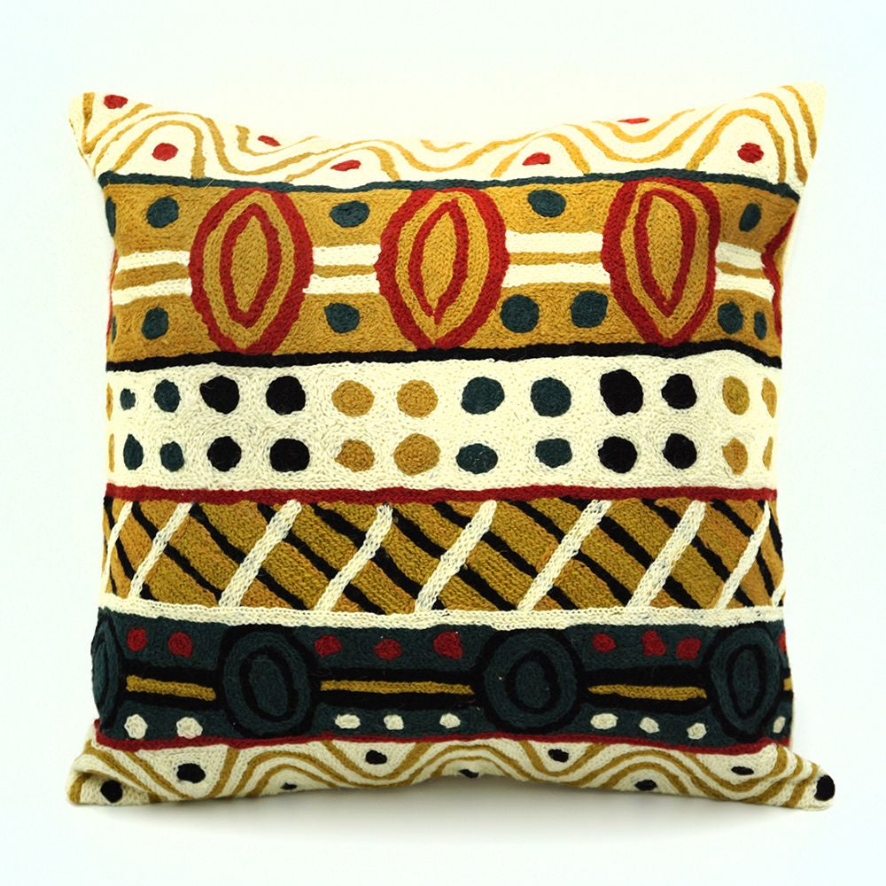 Chainstitch Cushion Cover - Josette Papajua