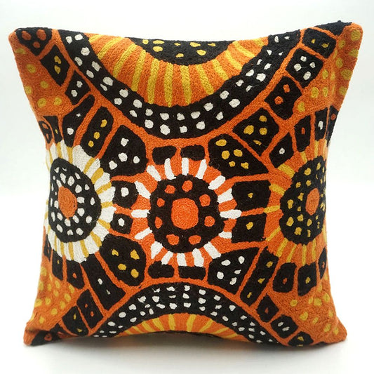 Chainstitch Cushion Cover - Nina Puruntatameri