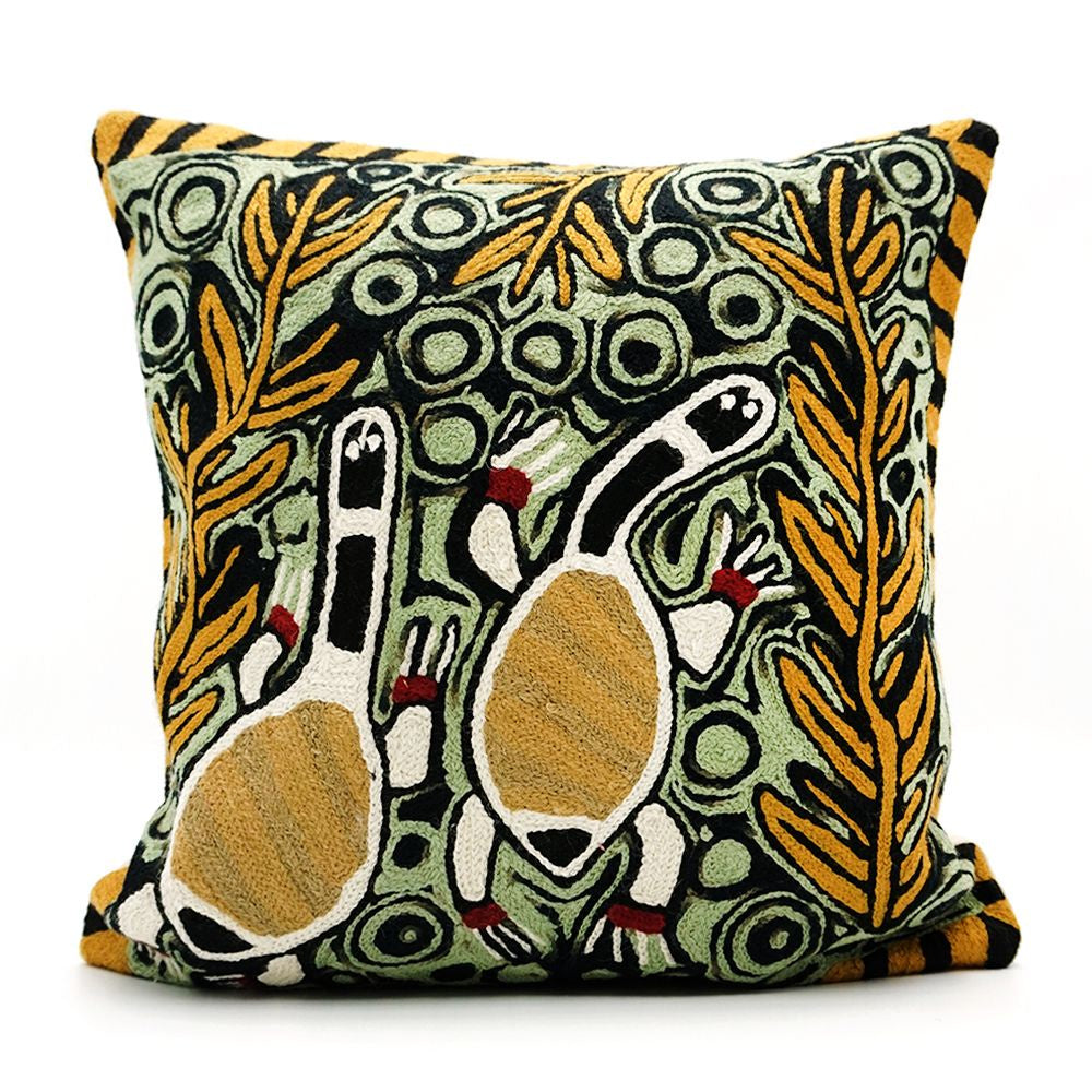 Chainstitch Cushion Cover - Virginia Gallarla