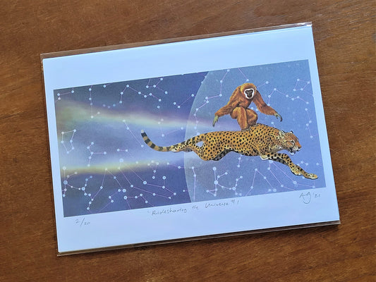 Ridesharing the Universe #1 - Limited Edition A4 Print by Anna Goodhind