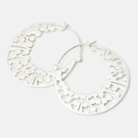 Wattle Wreath Hoop Earrings