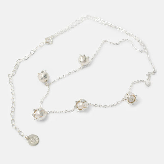 Lily of the Valley Necklace with Pearls