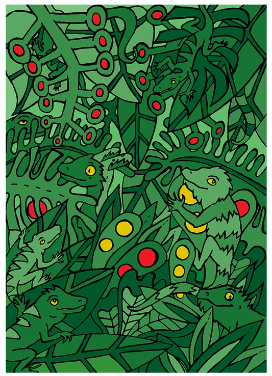 Lizards - A3 Print