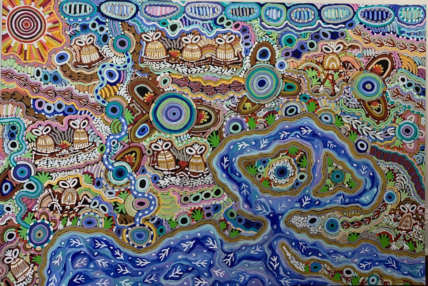 NGARRINDJERI RAMINDJERI RUWI DREAMING – MY LANDS AND WATER DREAMING - Cedric Varcoe