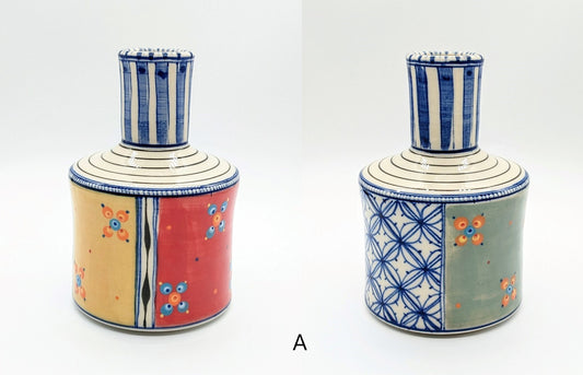 Hand-decorated Ceramic Vase