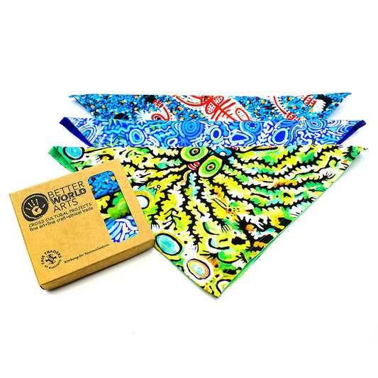 Cotton Handkerchiefs (Set of 3)  - Artwork by by Cedric Varcoe