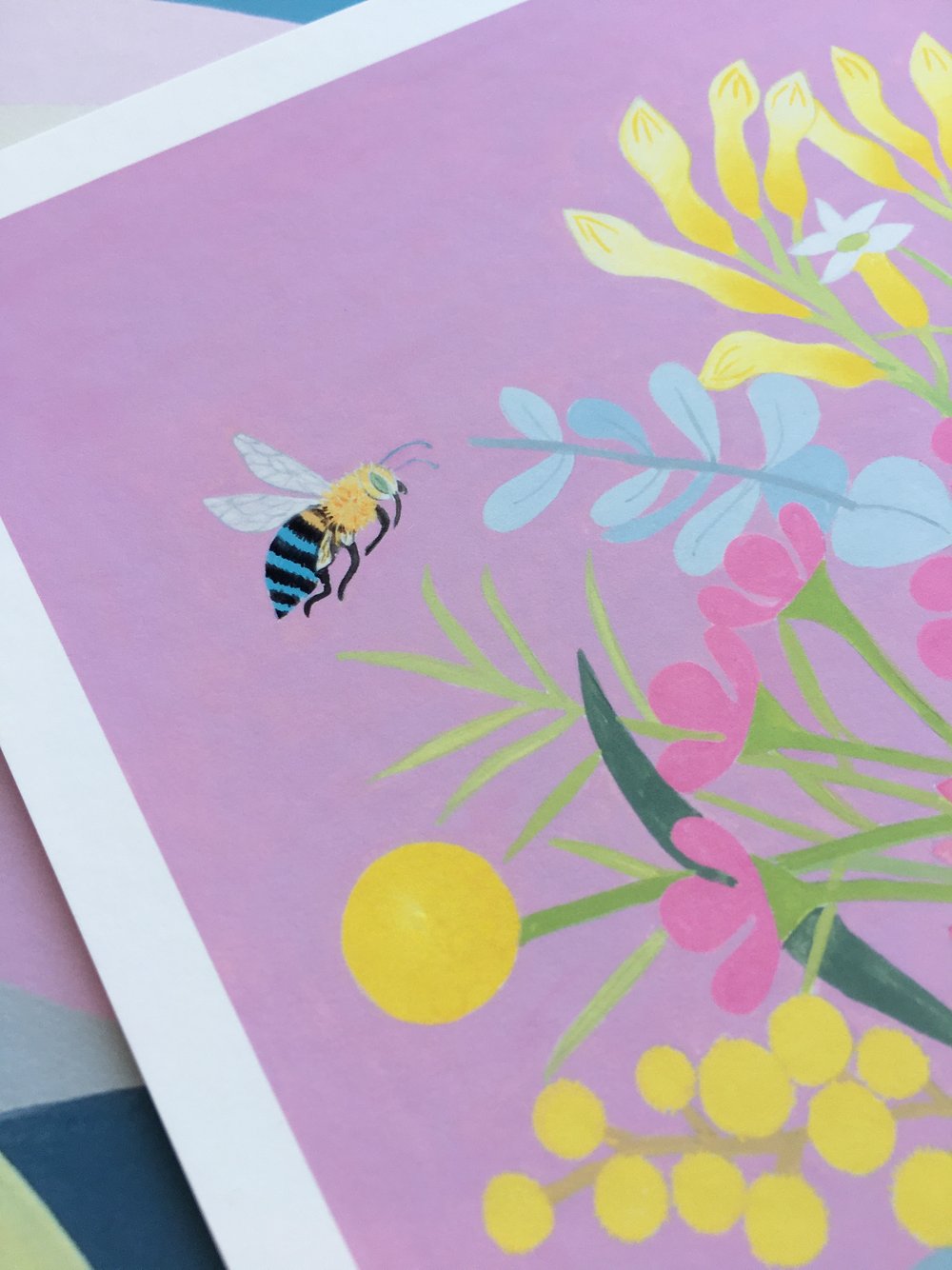 Blue Banded Bee - Limited Edition Print