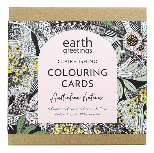 Colouring Cards Pack (6) - Australian Natives