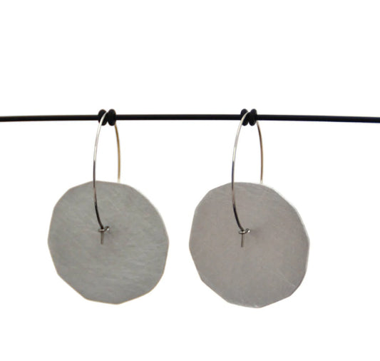 Blush Flower - Hoop Earrings