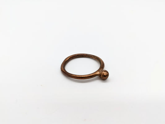 Cast Ring with Sphere