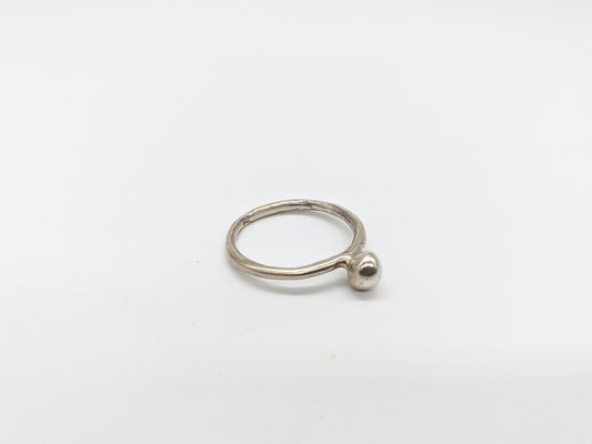 Cast Ring with Sphere