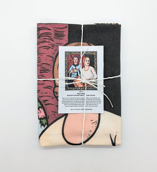 SA Icons Tea Towel by Sally Heinrich (Nora Heysen)