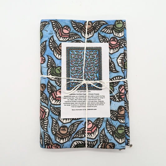 100 Years of Frog Cakes Tea Towel by Sally Heinrich (Tri-Colour)