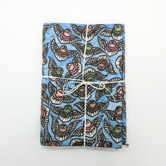 100 Years of Frog Cakes Tea Towel by Sally Heinrich (Tri-Colour)