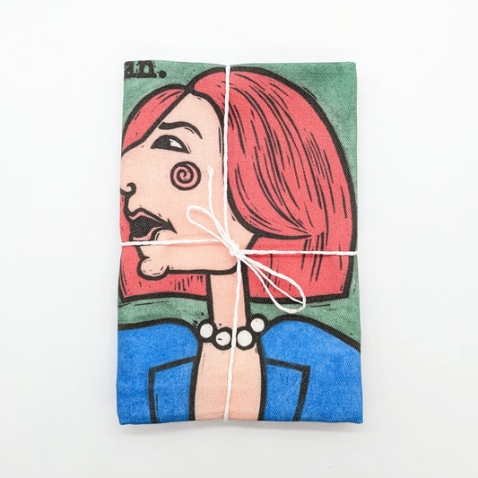 SA Icons Tea Towel by Sally Heinrich (Julia Gillard)