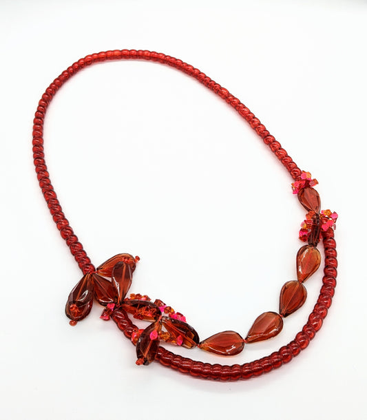 Red Epiphyte Neckpiece