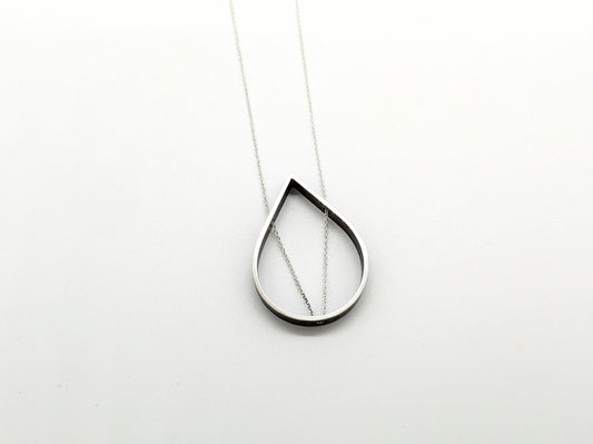 Outline Necklace - Minimalist Droplet
