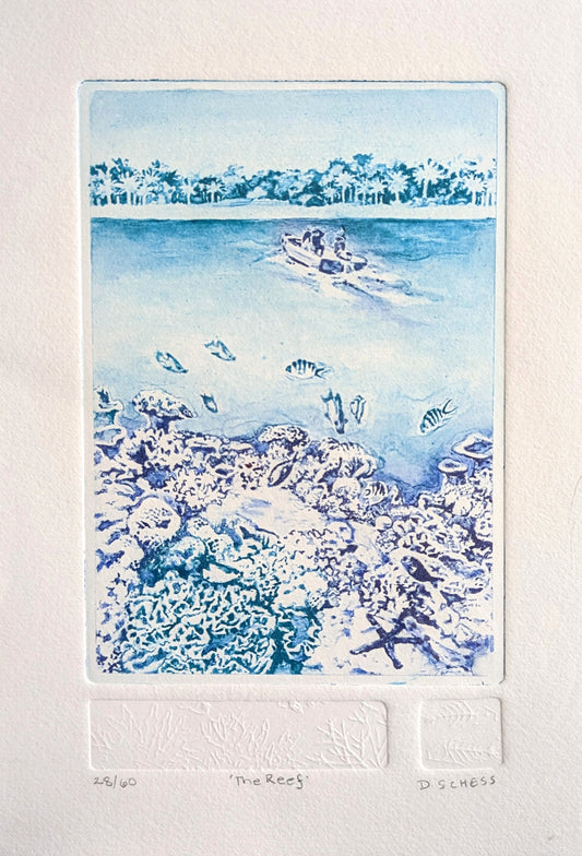 The Reef - Limited Edition Solarplate Etching & Embossing