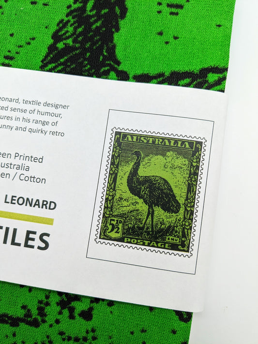 Australian Animal Postage Stamp Tea Towels by Russell Leonard