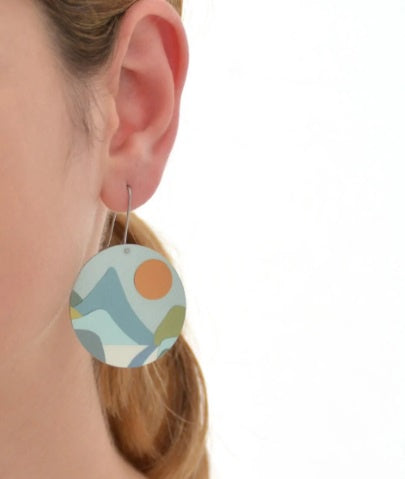 Daylight Drive - Circle Shepherds Hook Earrings