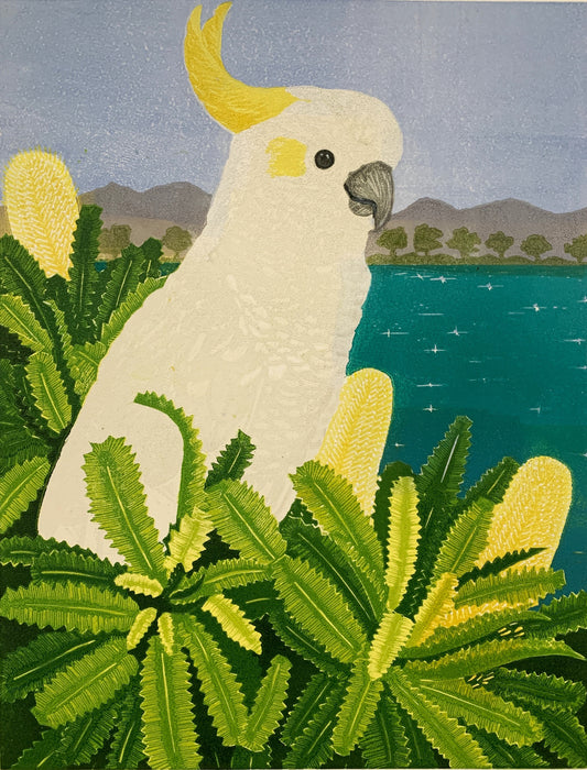 Old Man of the Onkaparinga - Limited Edition Reduction Linocut Print