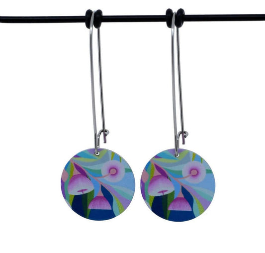Pink Gum - Small Circle Drop Hook Earrings