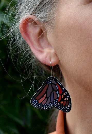 Pollen - Butterfly Wings - Shepherd's Hook Earrings