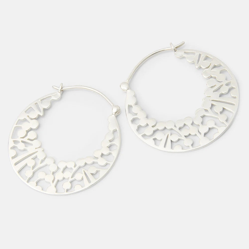 Wattle Wreath Hoop Earrings