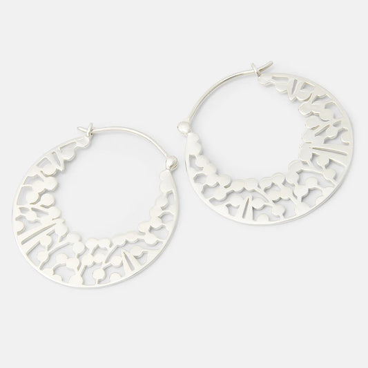 Wattle Wreath Hoop Earrings