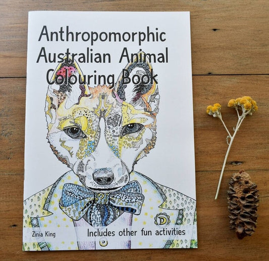 Anthropomorphic Australian Animal Colouring Book